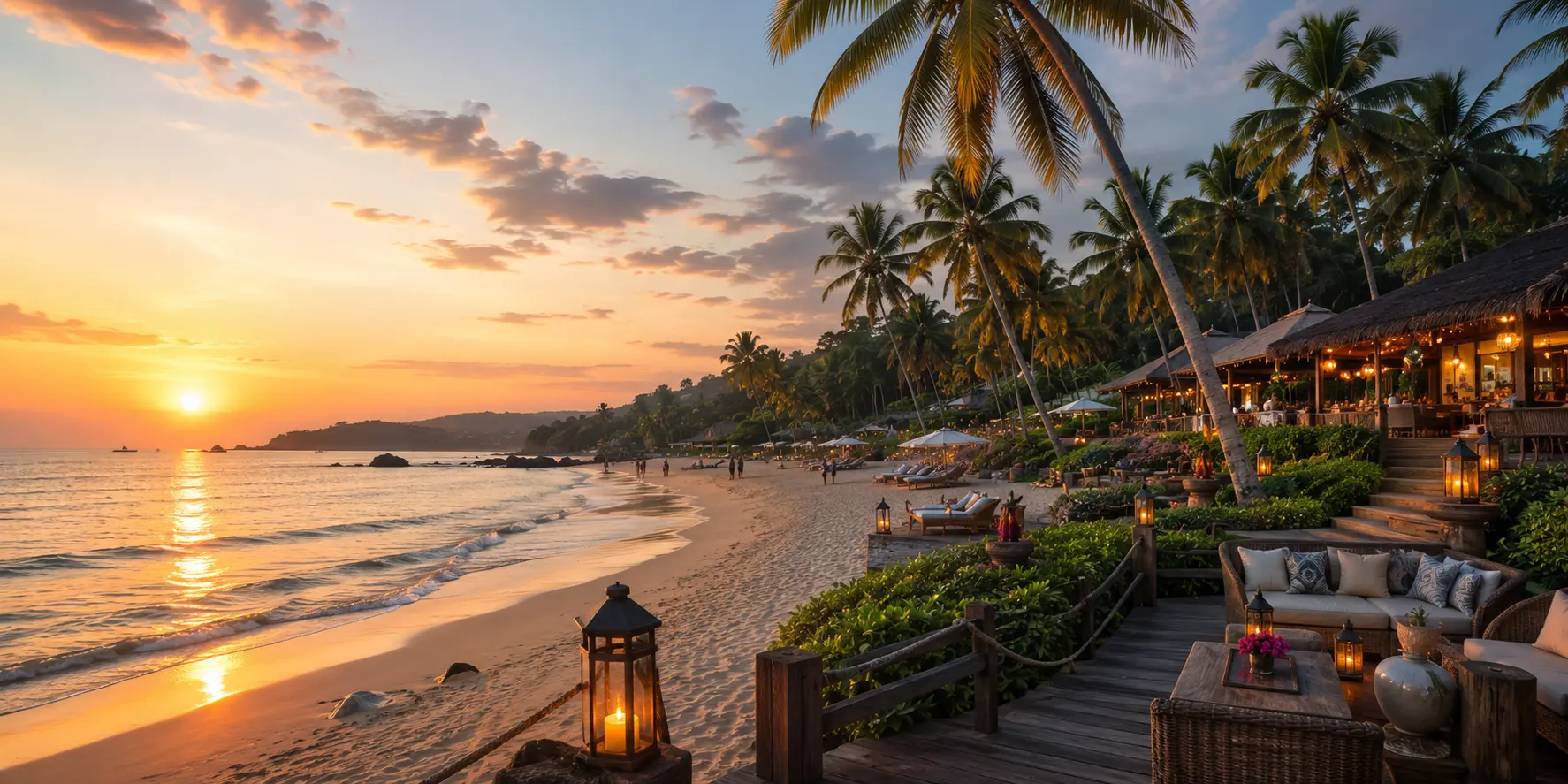 Beach and coastal scenery in India