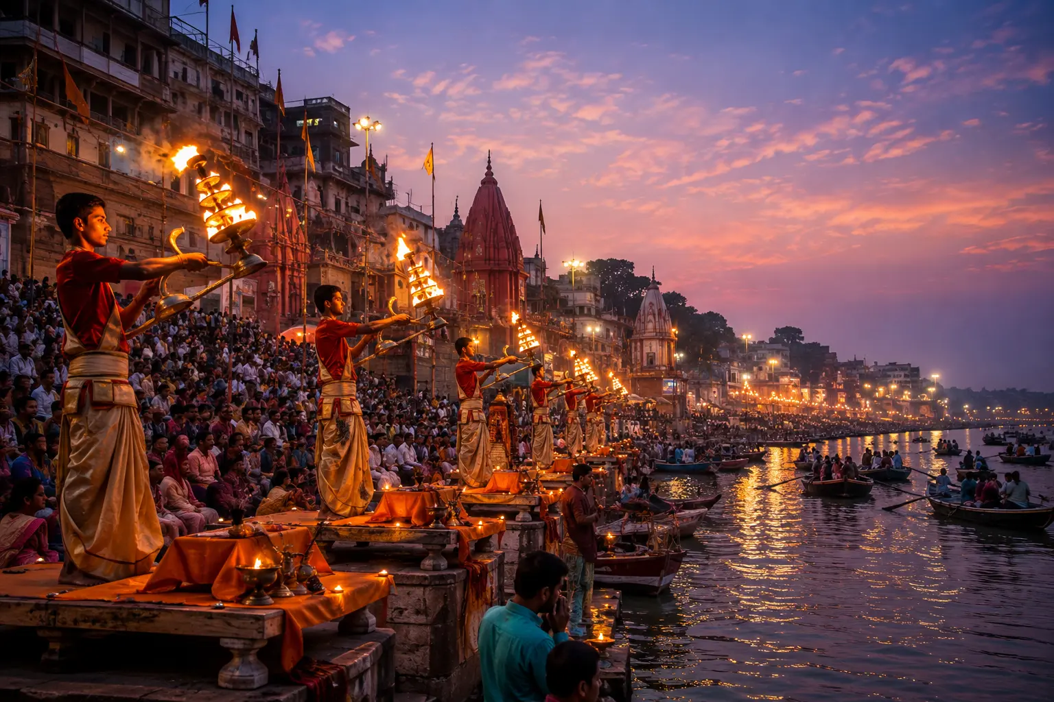 Spiritual India — temples and river ghats